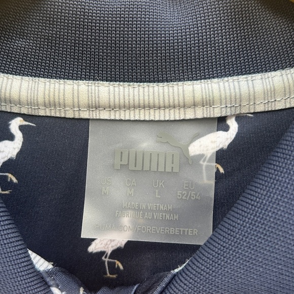 Puma Performance Avian Polo in Navy/White Size Medium - Picture 3 of 4